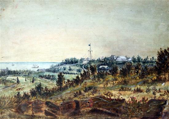 George Remington (1777-1863) & Son Views of Bermuda, Largest 9.5 x 13.5in. unframed.